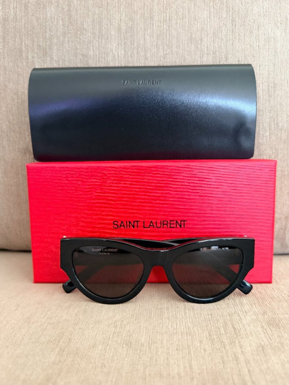 Saint Laurent YSL Black Logo Sunglasses